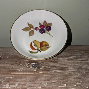 Vintage ROYAL WORCESTER EVESHAM GOLD Butter Pat 4.4"